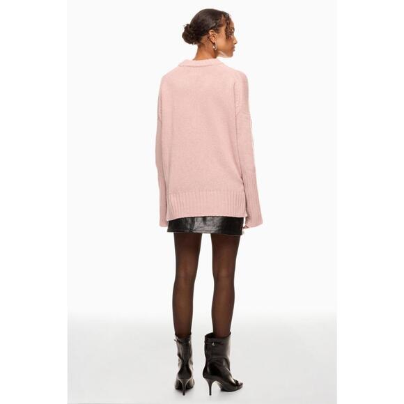 Zadig & Voltaire Pink Malta Mon Amour Sweater Size M with Hole - Picture 2 of 9